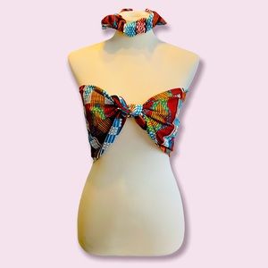 Handmade Set shirt and hair bow